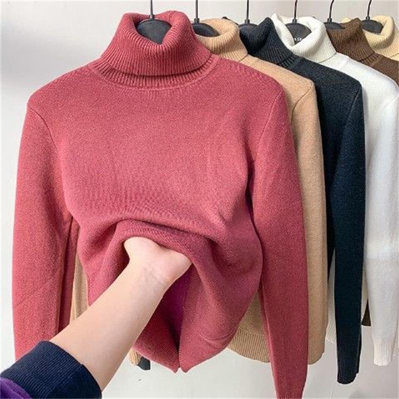 Thick knitted winter fleece undershirt