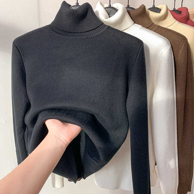 Thick knitted winter fleece undershirt
