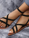 Flat Roman-style sandals