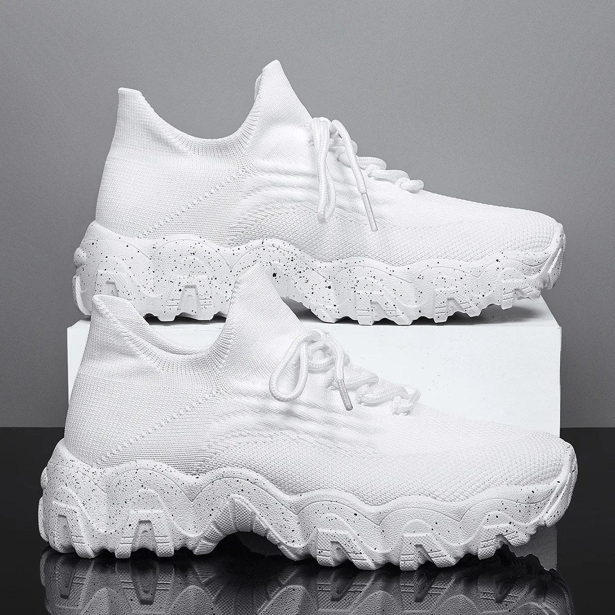 Stylish lace-up women's sneakers