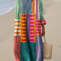 Inaya | Multi-Coloured Patchwork Long Dressing Gown