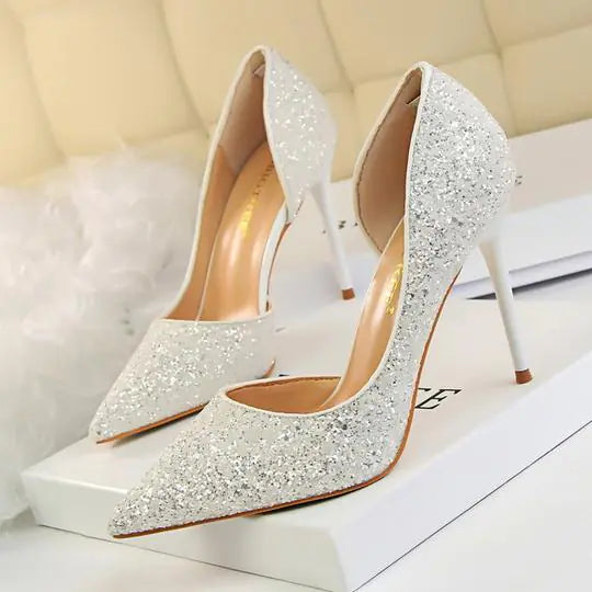 Elegant stiletto heels for weddings