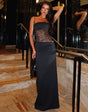 Transparent mesh and lace beach dress