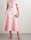 Sybil - Luxury Dress with Bow and Rhinestones